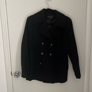 Black pea coat sz S